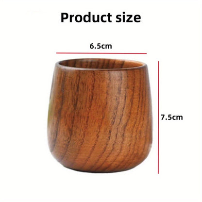Handmade Red Jujube Wood Cup – Natural Wooden Tea & Coffee Mug, Eco-Friendly Drinkware for Home & Kitchen