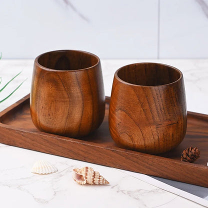 Handmade Red Jujube Wood Cup – Natural Wooden Tea & Coffee Mug, Eco-Friendly Drinkware for Home & Kitchen