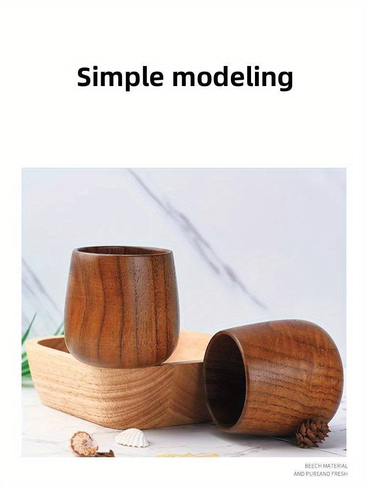 Handmade Red Jujube Wood Cup – Natural Wooden Tea & Coffee Mug, Eco-Friendly Drinkware for Home & Kitchen