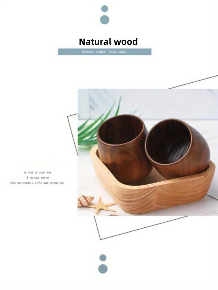 Handmade Red Jujube Wood Cup – Natural Wooden Tea & Coffee Mug, Eco-Friendly Drinkware for Home & Kitchen