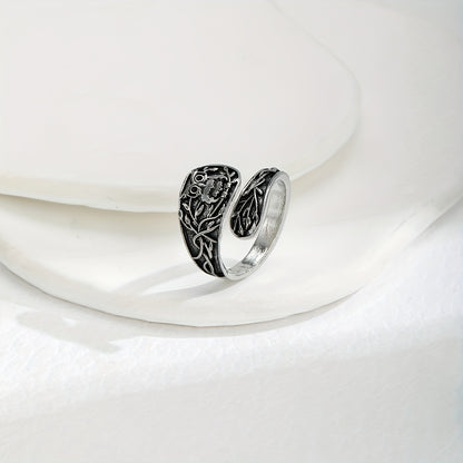 Trendy Owl-Shaped Open Ring – Unique & Artistic Adjustable Design