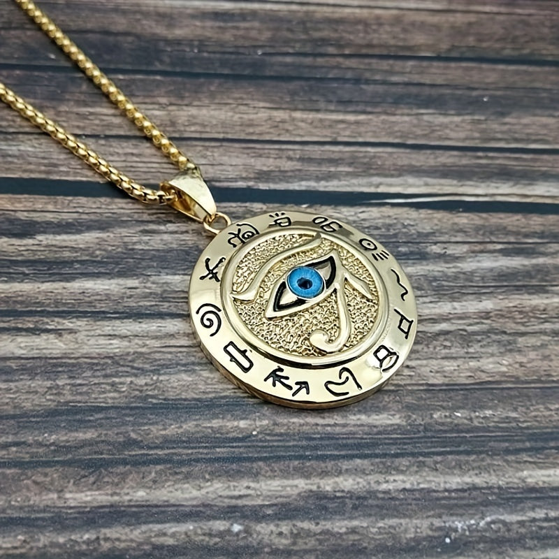 Men’s Eye of Horus Pendant Necklace – Ancient Egyptian Amulet Jewelry