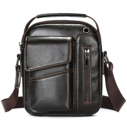 Genuine Leather Men’s Shoulder Bag – Handmade Everyday Crossbody Style