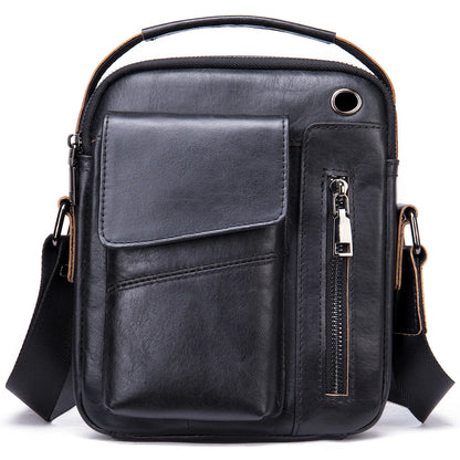 Genuine Leather Men’s Shoulder Bag – Handmade Everyday Crossbody Style