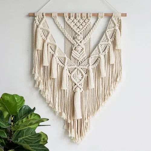 Handmade Bohemian Macrame Wall Tapestry – Unique Boho Art for Home Décor