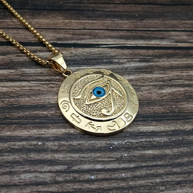 Men’s Eye of Horus Pendant Necklace – Ancient Egyptian Amulet Jewelry